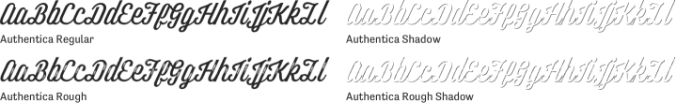 Authentica Font Preview