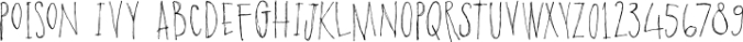 Poison Ivy Font Preview
