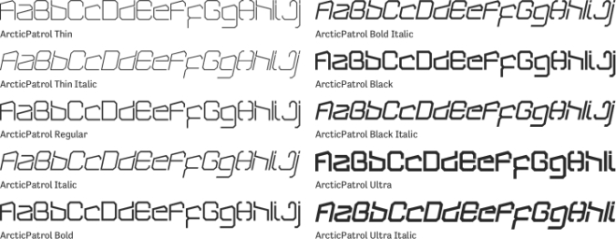 ArcticPatrol Font Preview