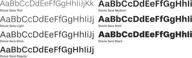 Stevie Sans Font Preview