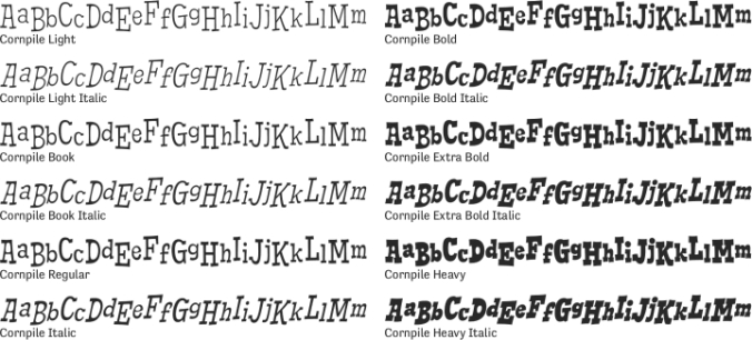 Cornpile Font Preview