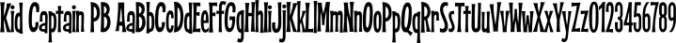 Kid Captain PB Font Preview