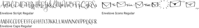 Envelove Font Preview