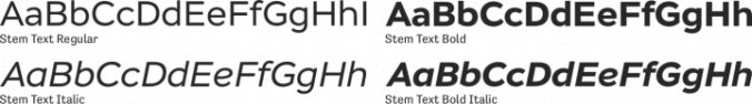 Stem Text Font Preview