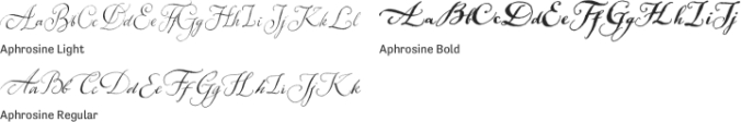 Aphrosine Font Preview
