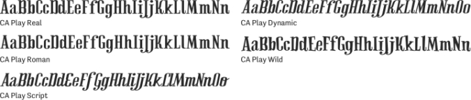 CA Play Font Preview