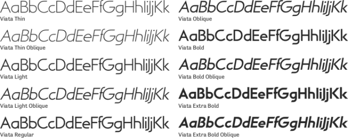 Viata Font Preview