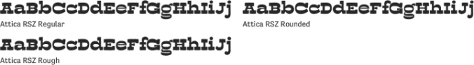 Attica RSZ Font Preview