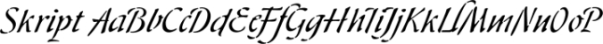 Skript Font Preview