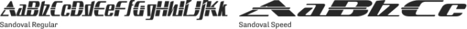 Sandoval Font Preview