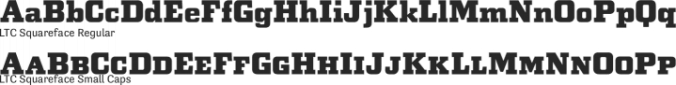 LTC Squareface Font Preview