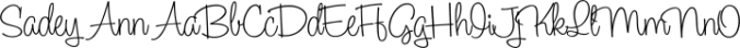 Sadey Ann Font Preview