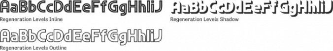 Regeneration Levels Font Preview