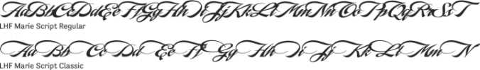 LHF Marie Script Font Preview