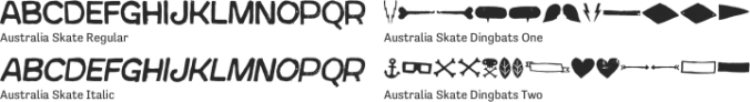 Australia Skate Font Preview