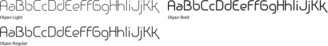 Olpan Font Preview