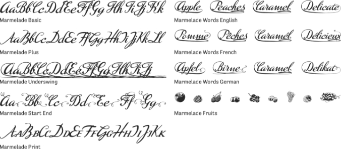 Marmelade Font Preview