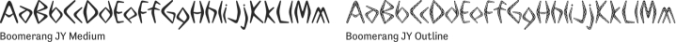 Boomerang JY Font Preview
