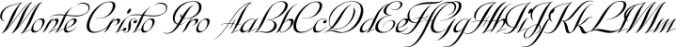 Monte Cristo Pro Font Preview