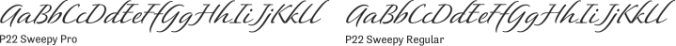 P22 Sweepy Font Preview