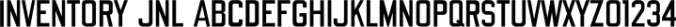 Inventory JNL Font Preview