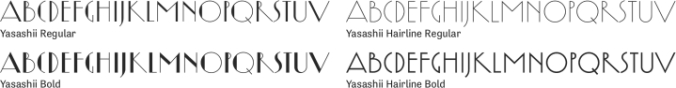 Yasashii Font Preview