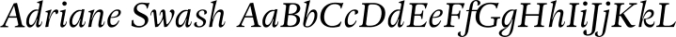 Adriane Swash Font Preview