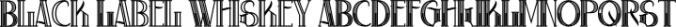 Black Label Whiskey Font Preview