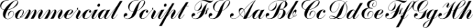Commercial Script FS Font Preview