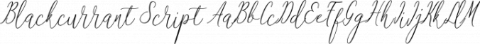 Blackcurrant Font Preview