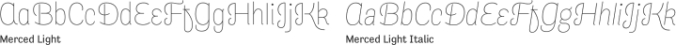 Merced Font Preview