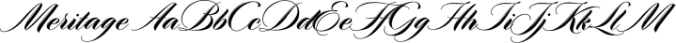 Meritage Font Preview