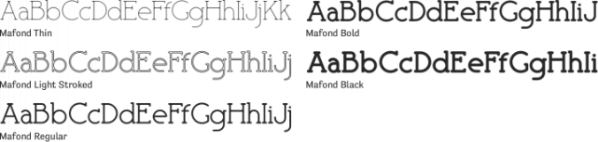 Mafond Font Preview