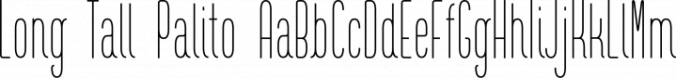 Long Tall Palito Font Preview