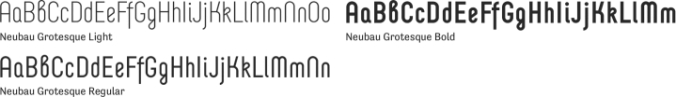 Neubau Grotesque Font Preview