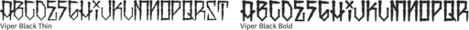 Viper Black Font Preview