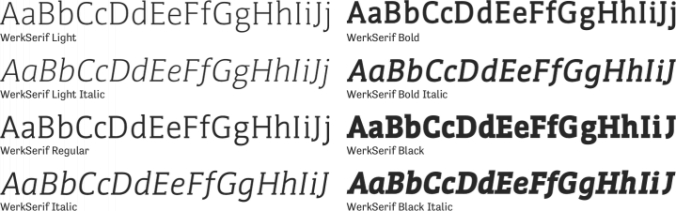 WerkSerif Font Preview