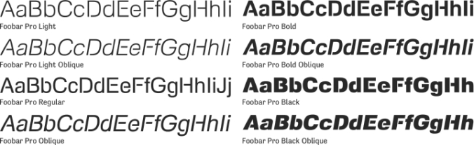 Foobar Pro Font Preview