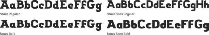 Stout Font Preview