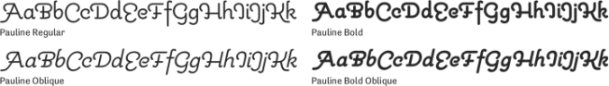 Pauline Font Preview