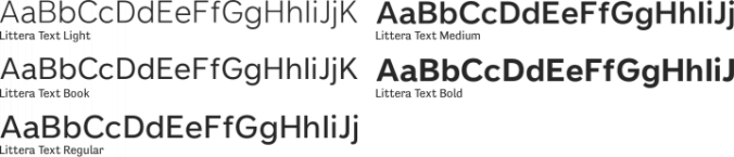 Littera Text Font Preview