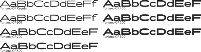 Turismo CF Font Preview