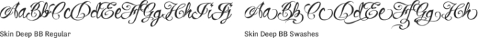 Skin Deep Font Preview