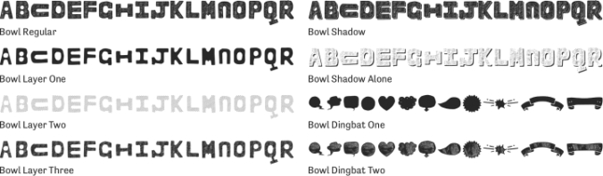 Bowl Font Preview