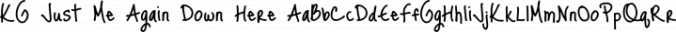 KG Just Me Again Down Here Font Preview