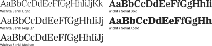 Wichita Serial Font Preview