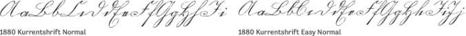 1880 Kurrentshrift Font Preview