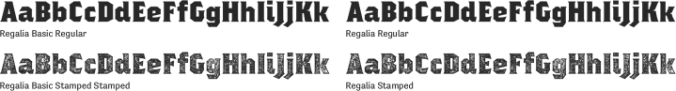 Regalia Font Preview