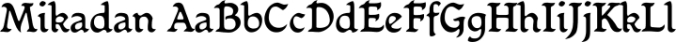 Mikadan Font Preview
