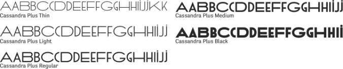 Cassandra Plus Font Preview